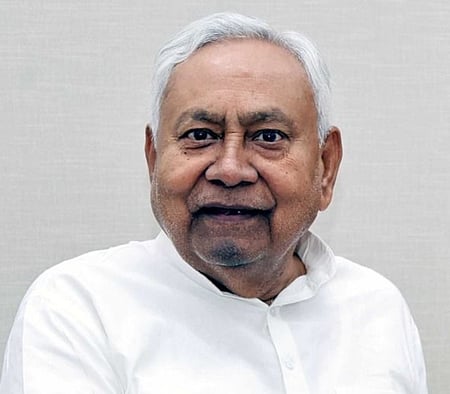 Portrait of Nitish Kumar
