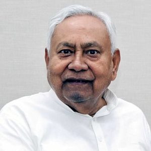 Portrait of Nitish Kumar